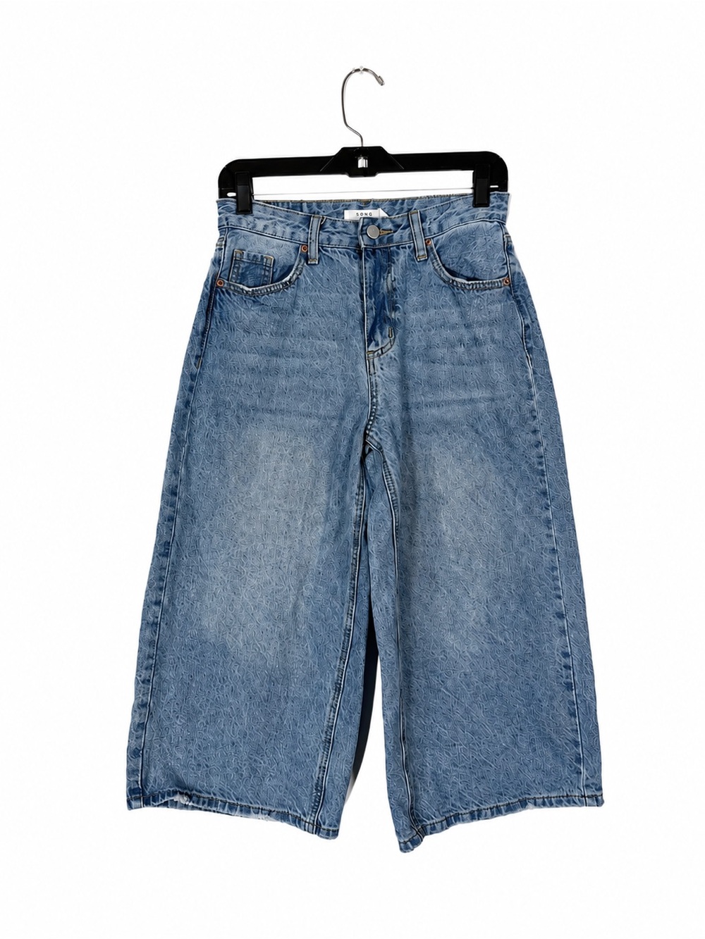 S.O.N.G. Baggy Wide Leg Cropped Jeans Short Jorts 0/24 Grunge Retro Skater Y2K